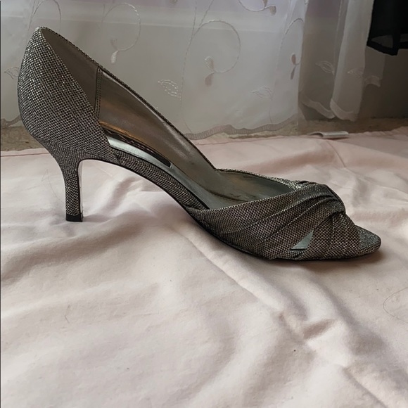 Silver Sparkly Heels - Picture 2 of 4